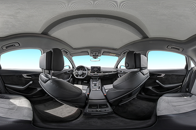 奧迪汽車內(nèi)部全景漫游