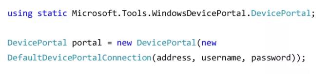 創建DevicePoral對象
