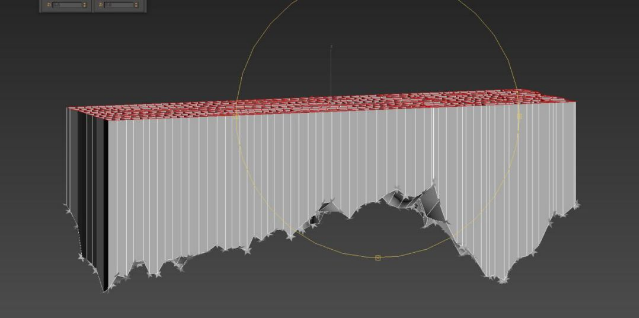 步驟十二:將頂點(diǎn)壓平